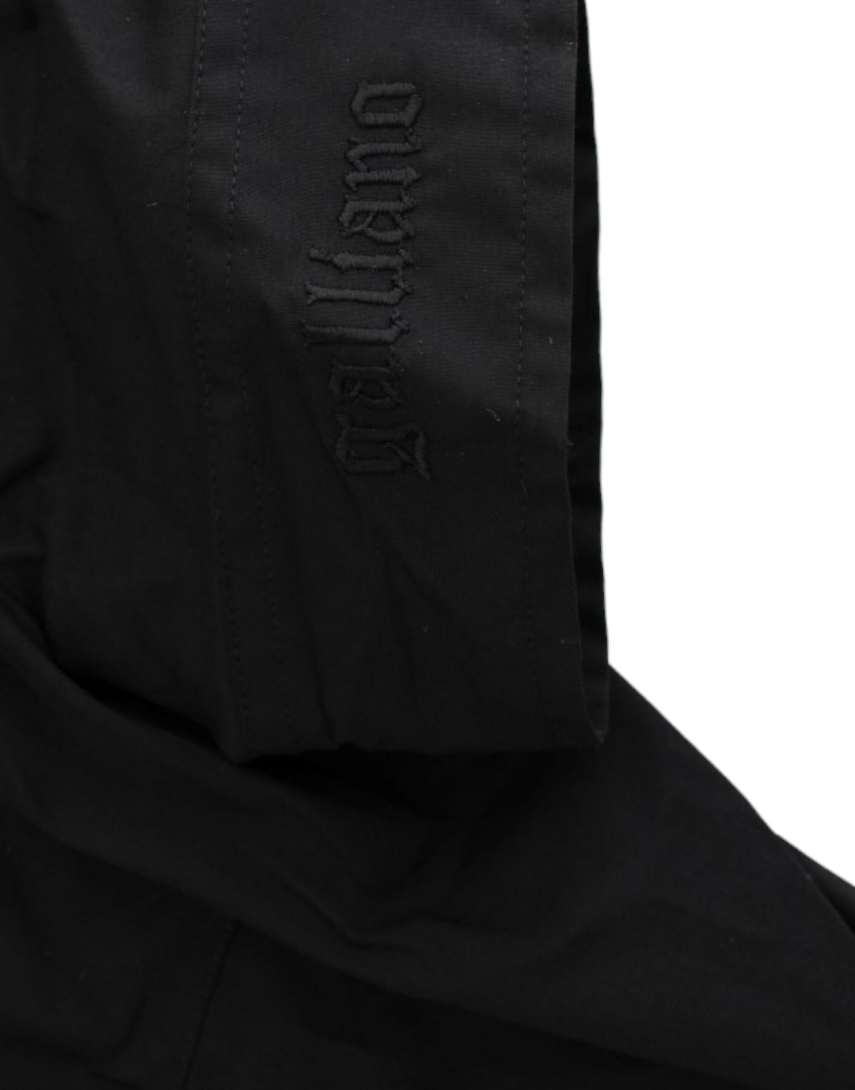 Elegante schwarze Kurzarmbluse aus Baumwollstretch
