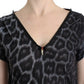 Sultry Leopard V-Neck Modal Top