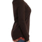 Chic Crewneck Silk-Appliqué Sweater