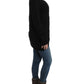 Alluring Black Knitted Crew Neck Sweater