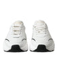 Chic Black & White Daymaster Leather Sneakers