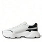 Chic Black & White Daymaster Leather Sneakers