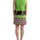 Dolce & Gabbana Apple Green Sleeveless Panelled Shift Dress