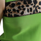 Dolce & Gabbana Apple Green Sleeveless Panelled Shift Dress