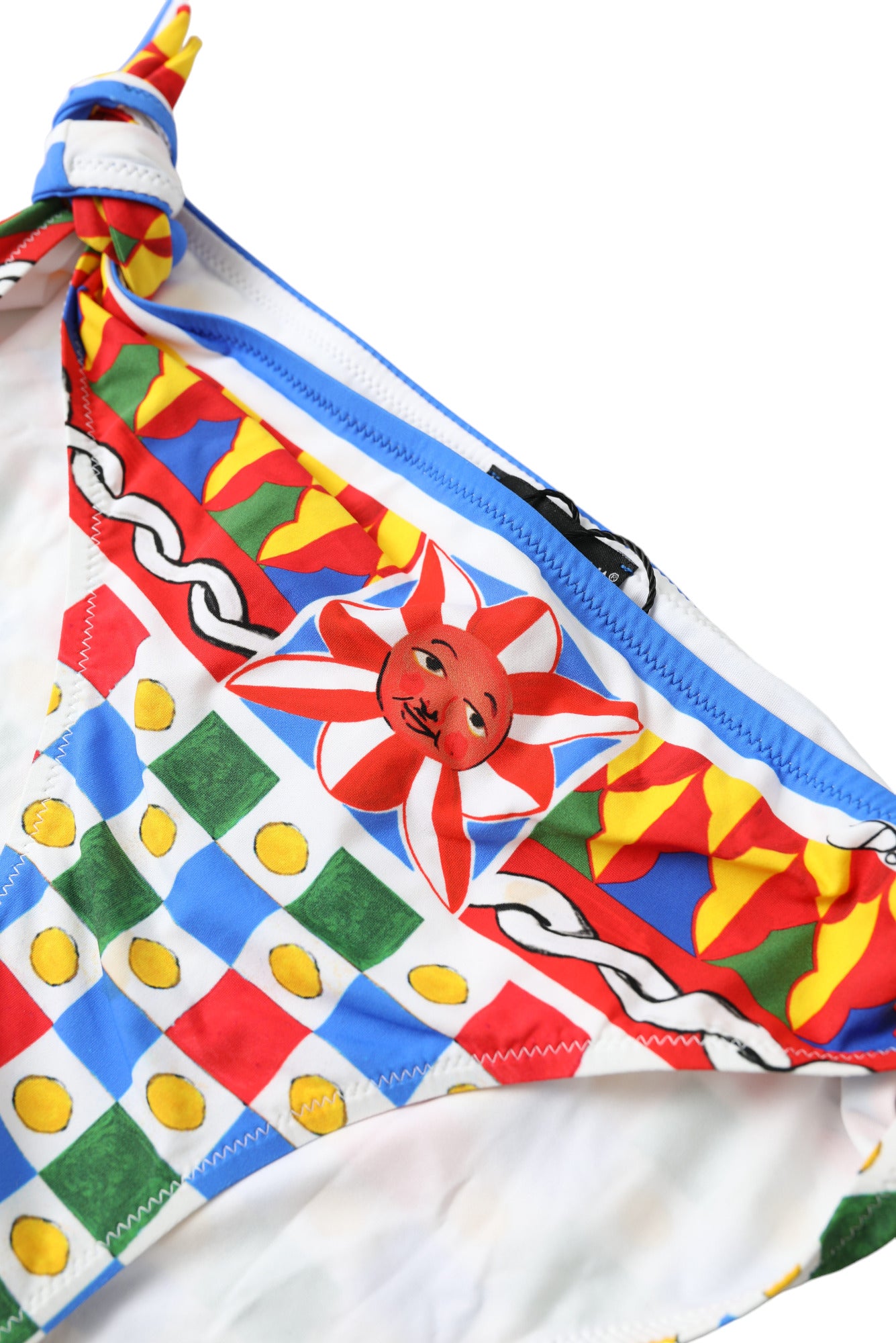 Slip bikini con stampa Carretto multicolor
