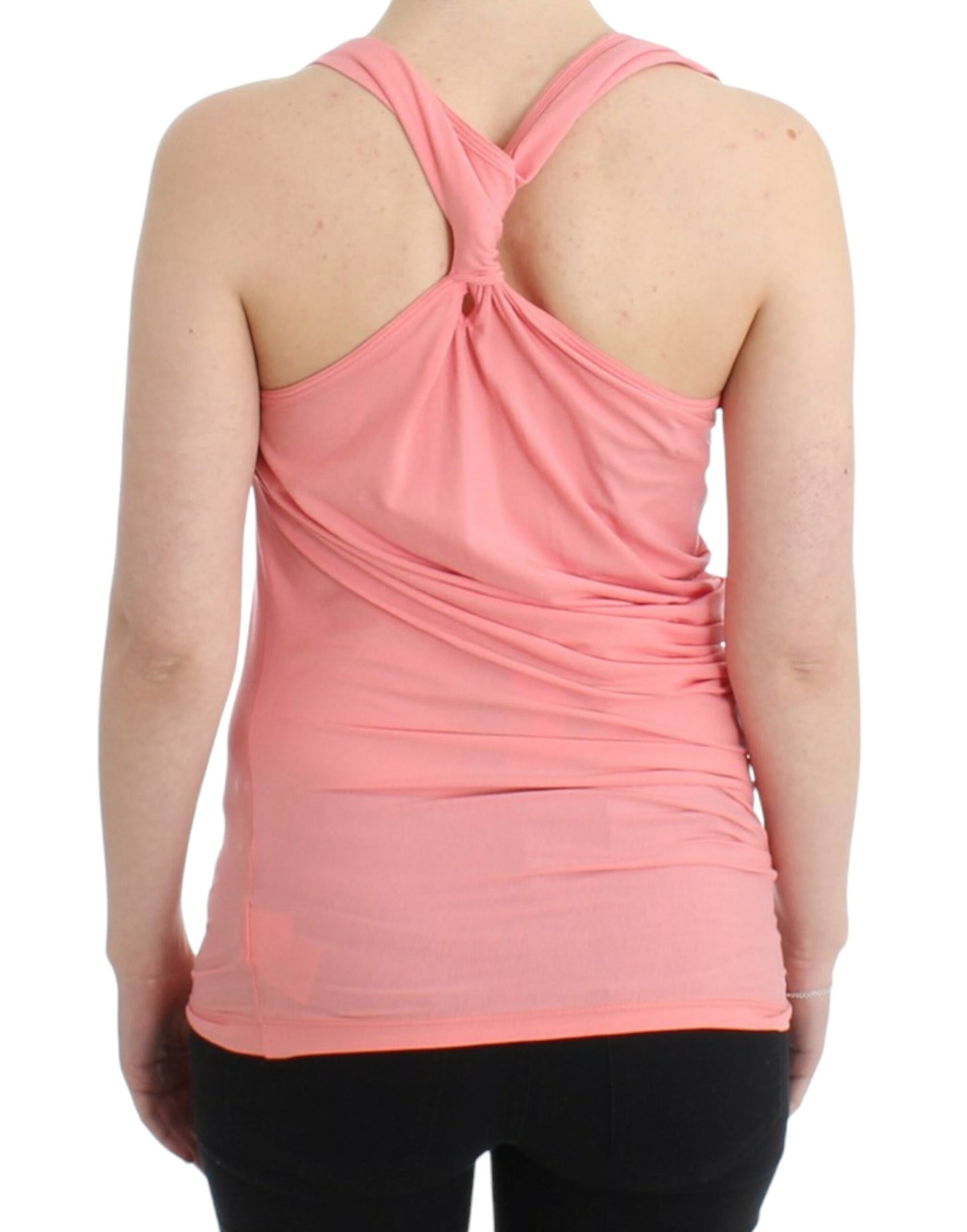 Schickes Tanktop aus Baumwollmischung in Rosa