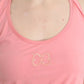 Chic Pink Cotton Blend Tank Top