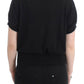 Elegant Short Sleeved Black Jumper