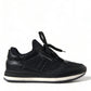 Elegant Black Classic Sneakers