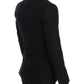 Elegant Black Silk Blend Sicilia Blazer