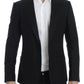 Elegant Black Silk Blend Sicilia Blazer