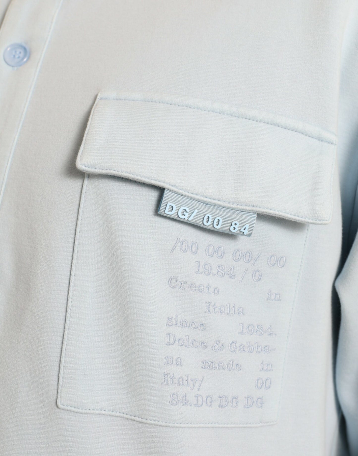 Eleganter hellblauer Rundhalspullover aus Baumwollmischung