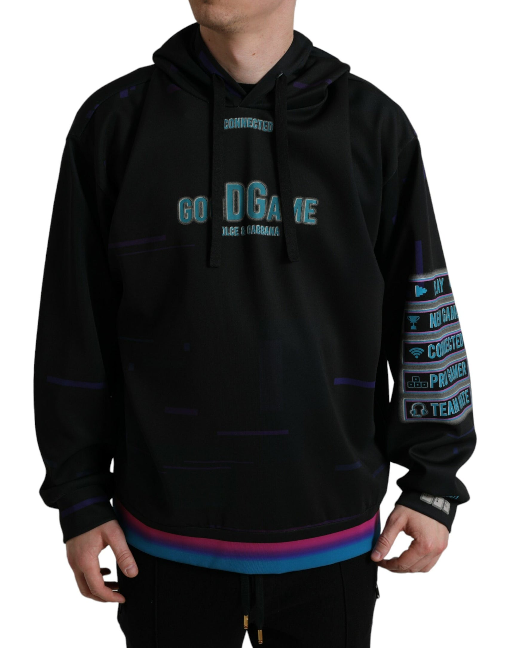 Eleganter Kapuzenpullover mit Grafikdruck