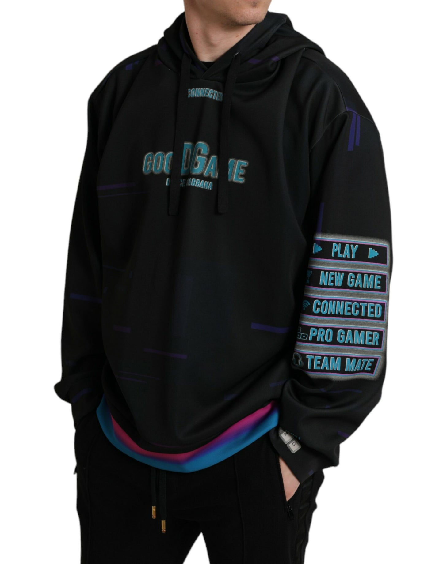 Eleganter Kapuzenpullover mit Grafikdruck