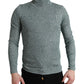 Eleganter grüner Rollkragenpullover