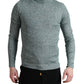Eleganter grüner Rollkragenpullover