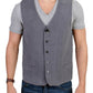 Chic Gray Casual Vest