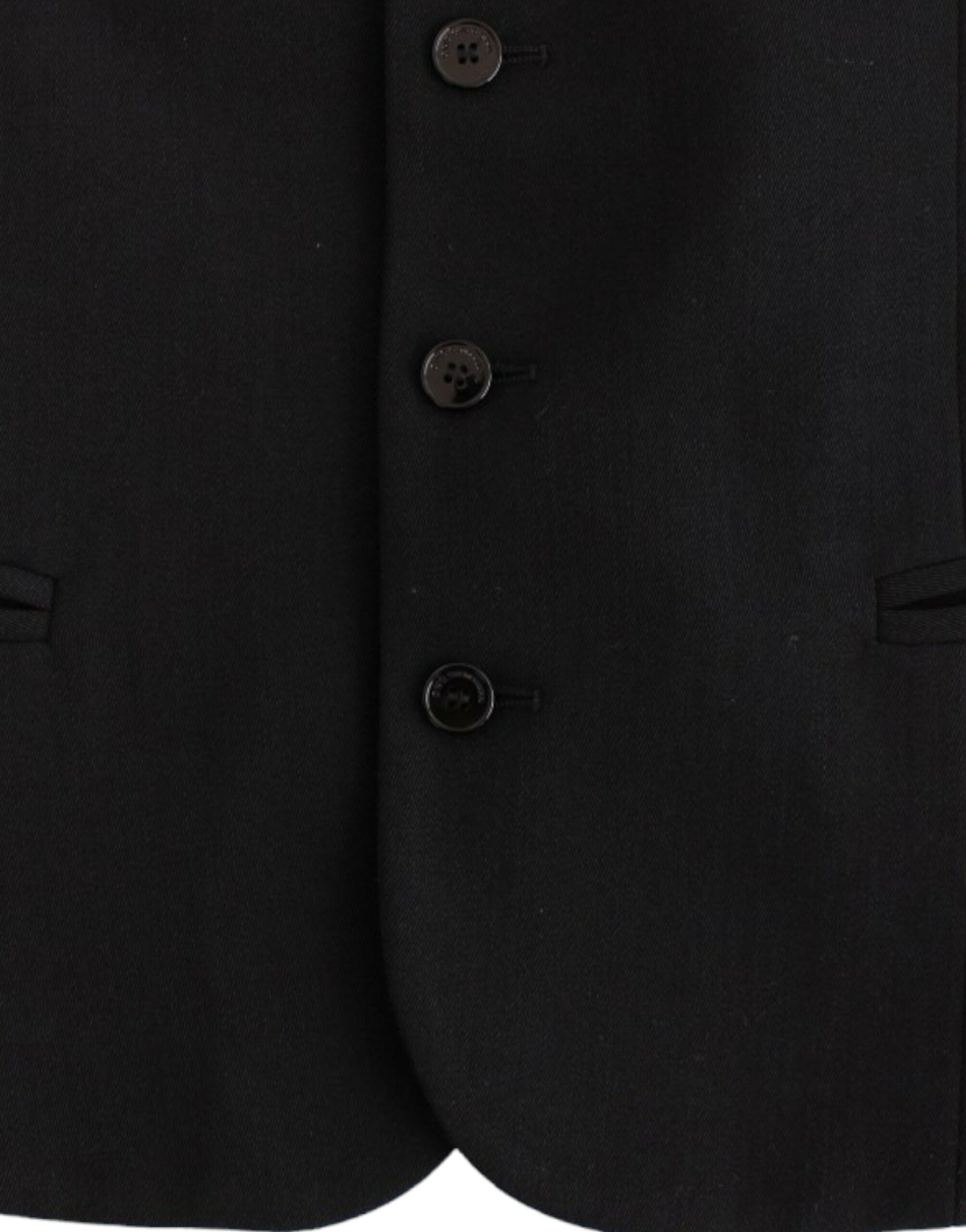 Elegante Freizeitweste aus schwarzer Wollmischung