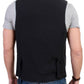 Elegant Black Wool Blend Casual Vest