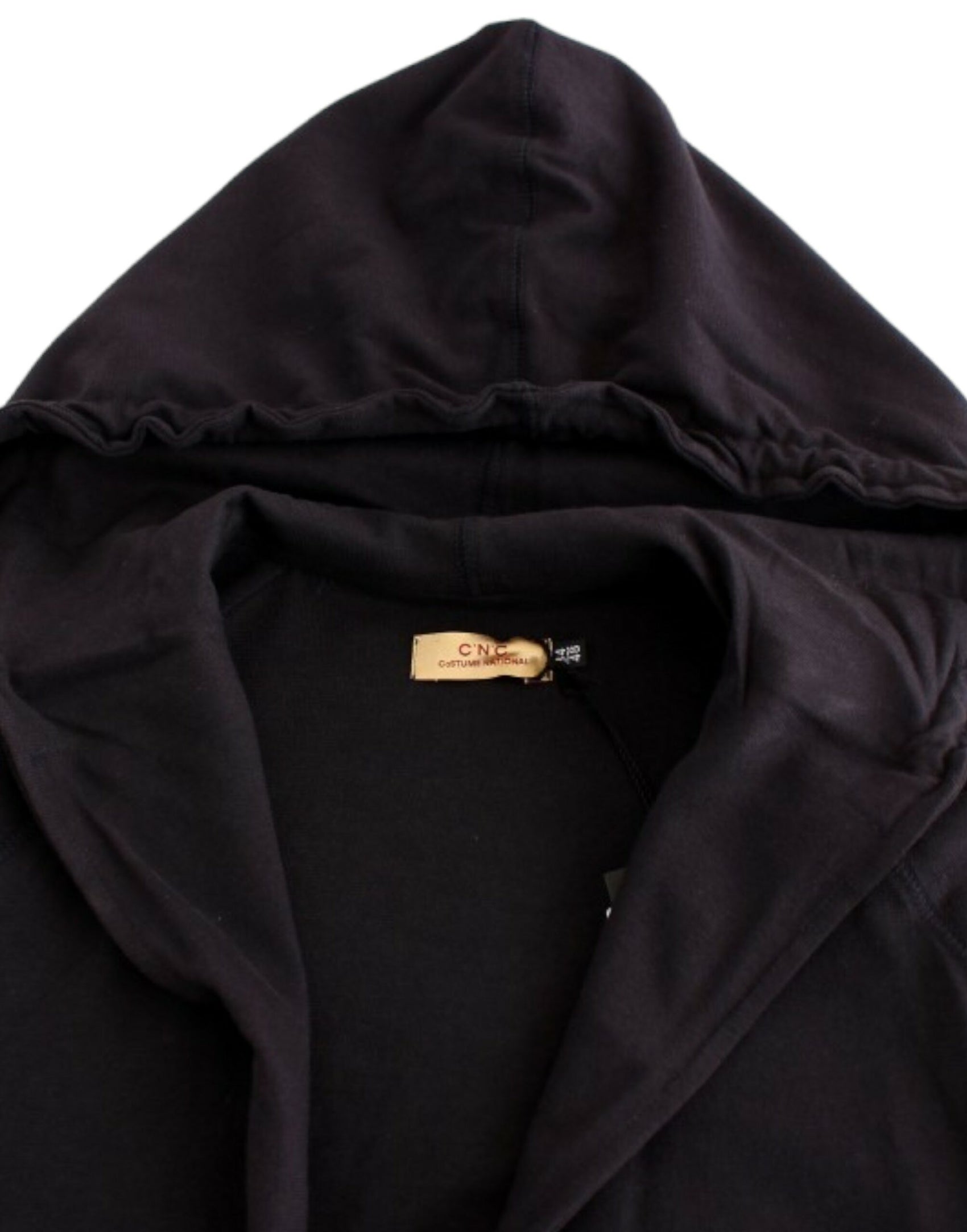 Eleganter blauer Kapuzenpullover aus Baumwolle