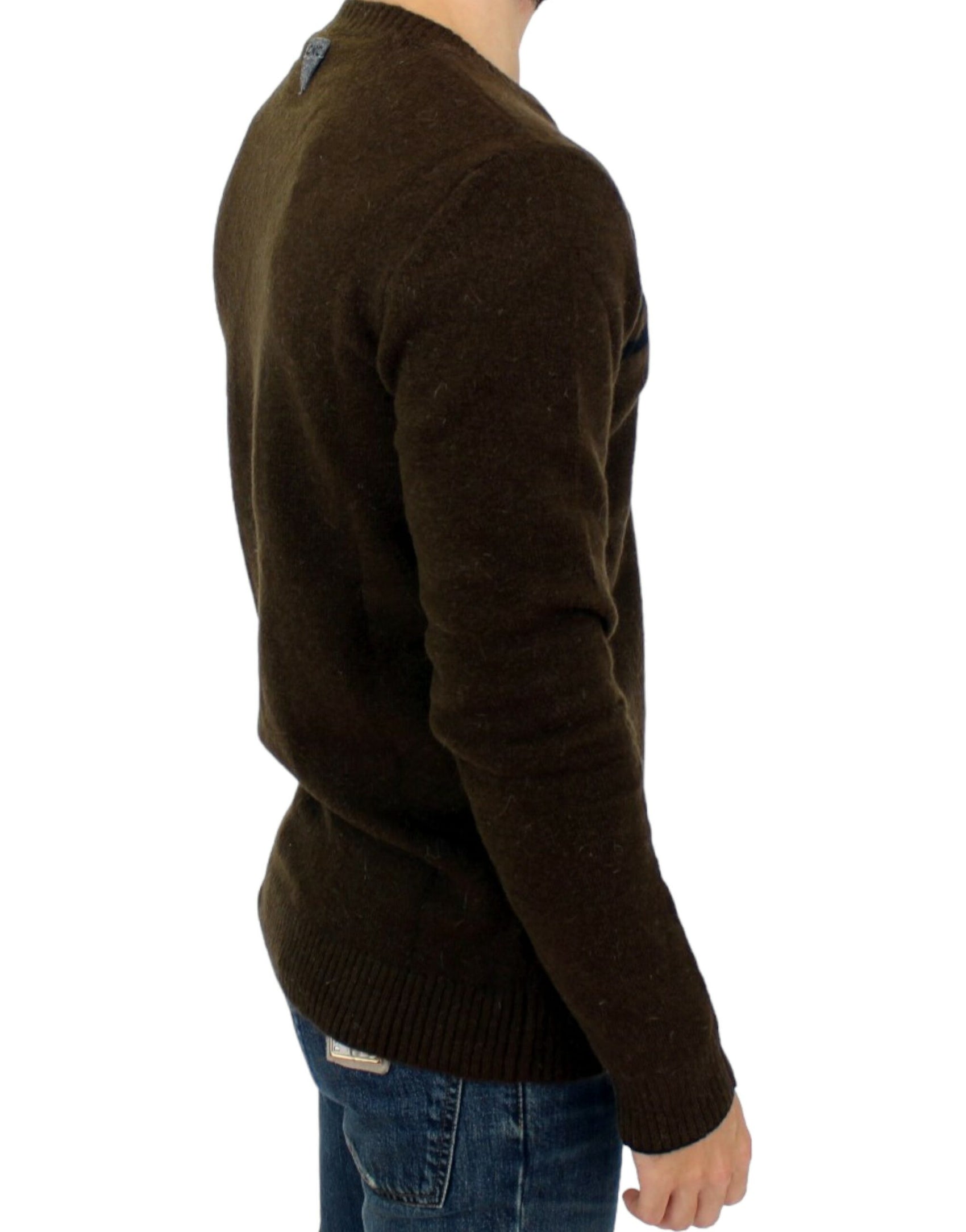Eleganter Pullover mit Rundhalsausschnitt und Streifen