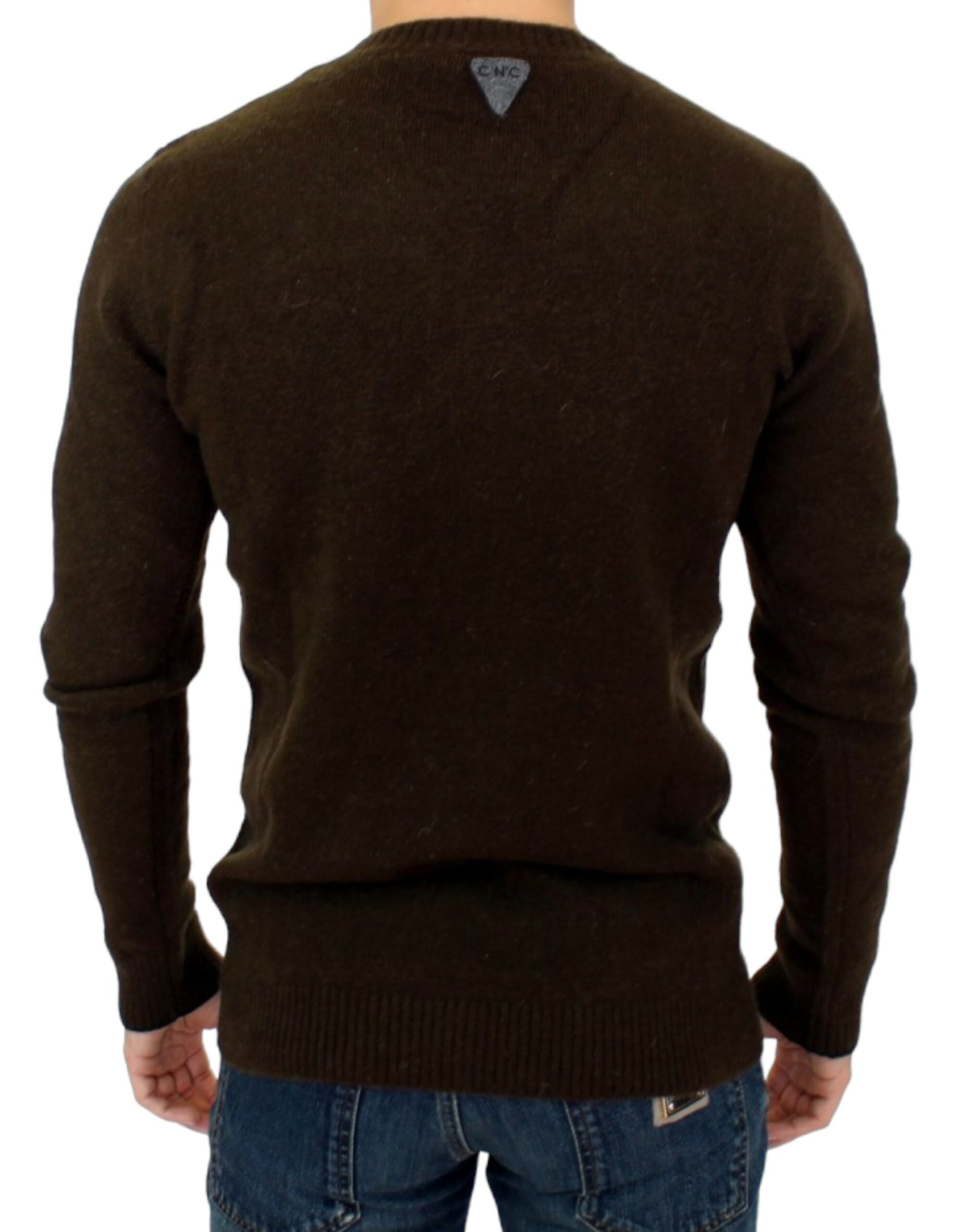 Eleganter Pullover mit Rundhalsausschnitt und Streifen