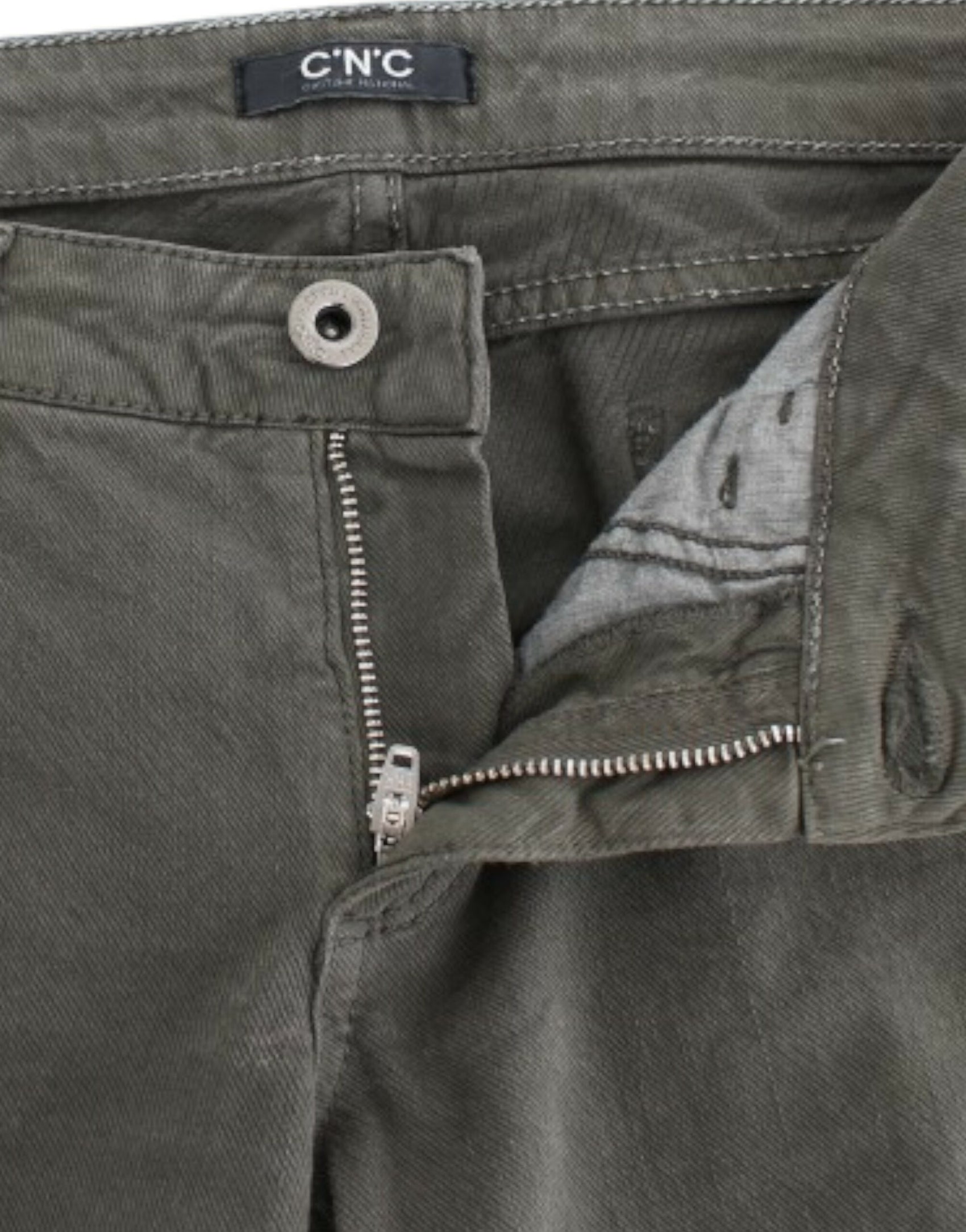 Schicke grüne Slim-Leg-Designer-Jeans