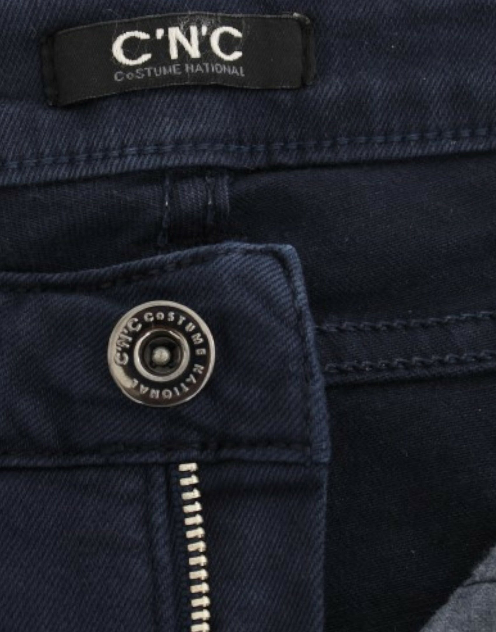 Chic blu gamba dritta denim Delight