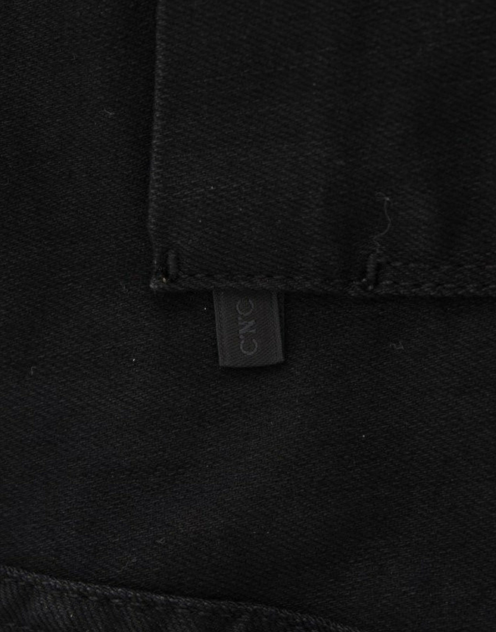 Eleganti jeans neri a gamba dritta