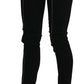 Jeans skinny slim fit a vita bassa neri chic
