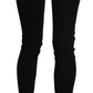 Jeans skinny slim fit a vita bassa neri chic