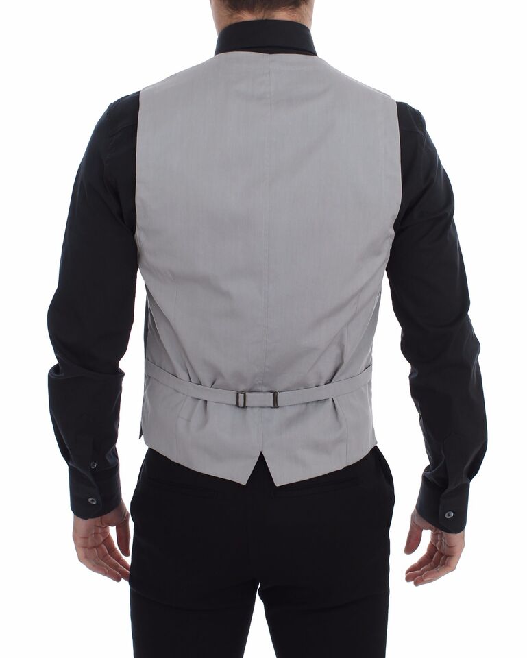 Elegante gilet grigio slim fit