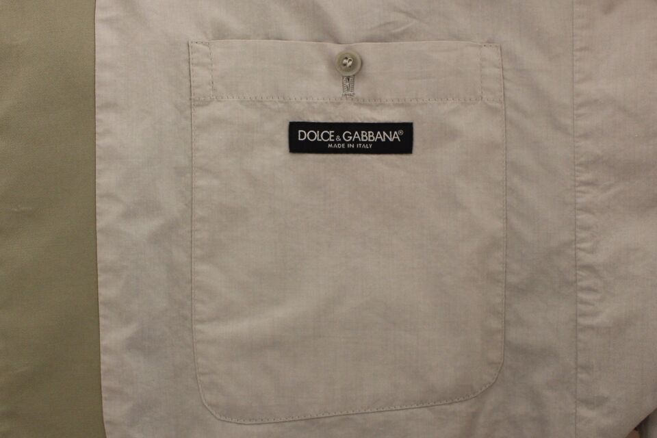 Elegante gilet in cotone e seta beige