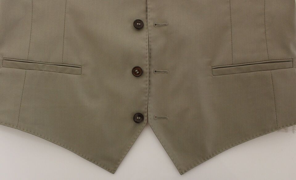 Elegante gilet in cotone beige