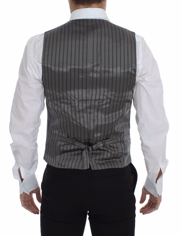 Elegante graue Weste aus Baumwollstretch
