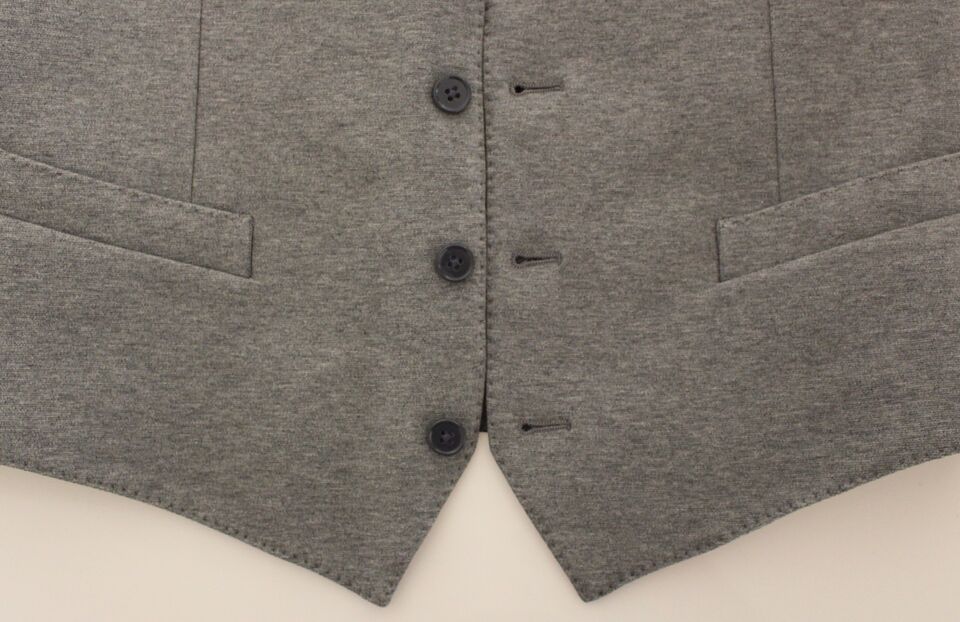 Elegante graue Weste aus Baumwollstretch