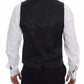 Elegante gilet a righe grigie