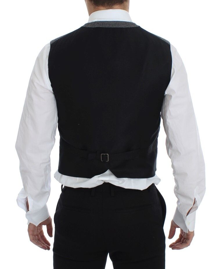 Elegante gilet monopetto grigio