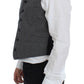 Elegante gilet monopetto grigio