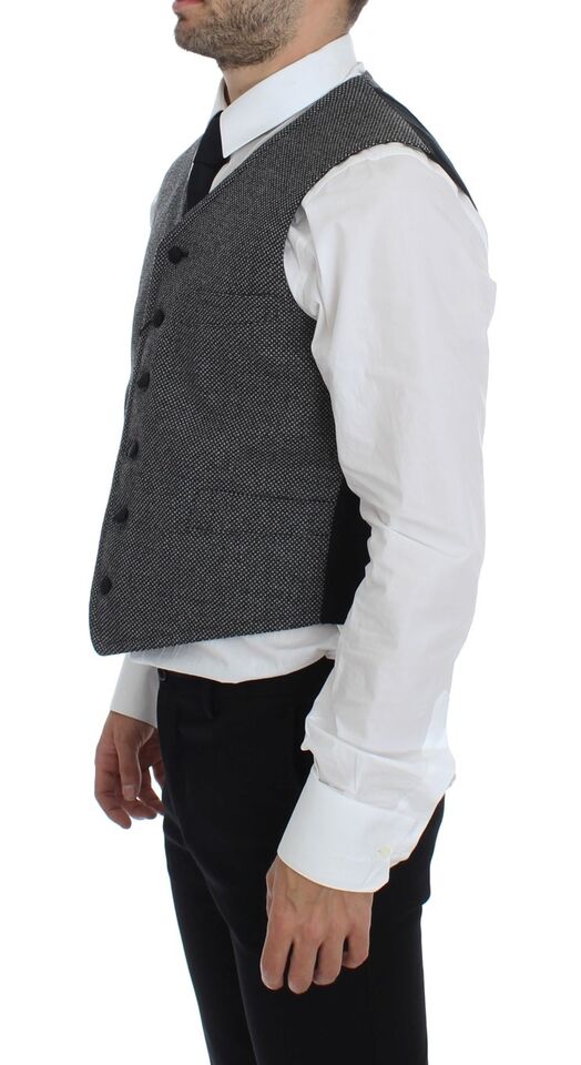 Elegante gilet monopetto grigio