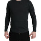 Eleganter grauer Wollpullover