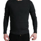 Eleganter grauer Wollpullover
