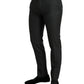 Elegante dunkelgraue Skinny-Anzughose