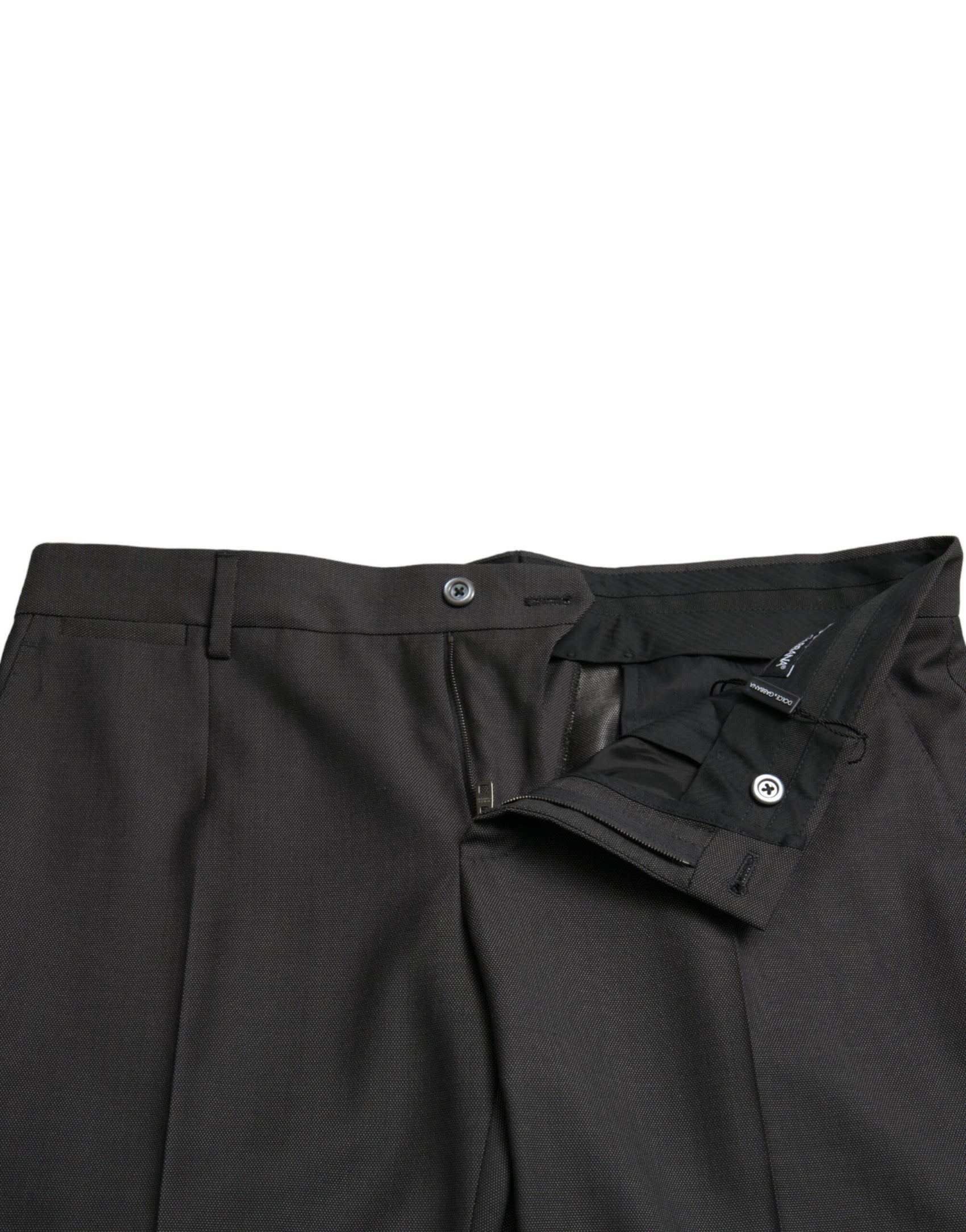 Elegante dunkelgraue Skinny-Anzughose