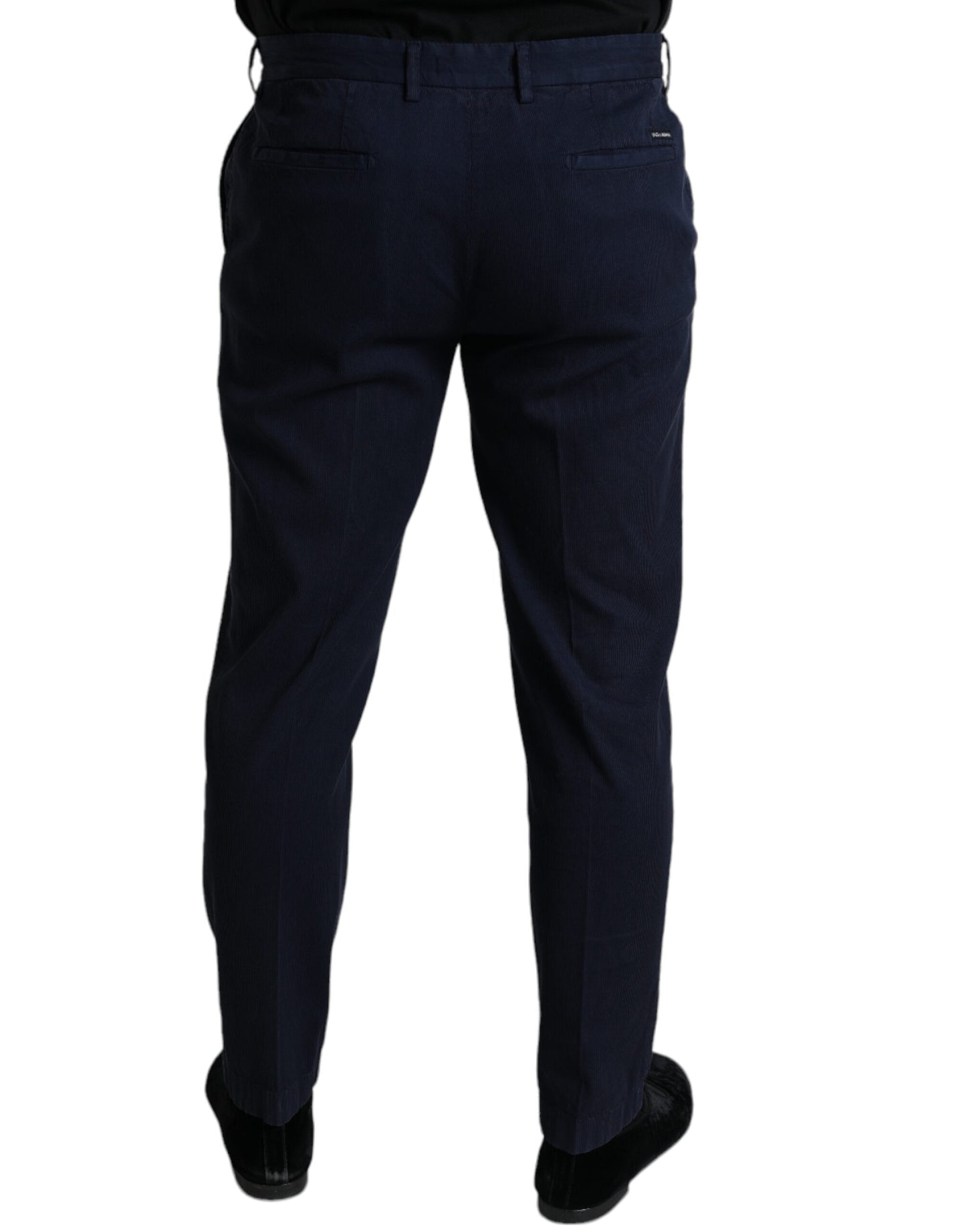 Elegante dunkelblaue Skinny-Anzughose