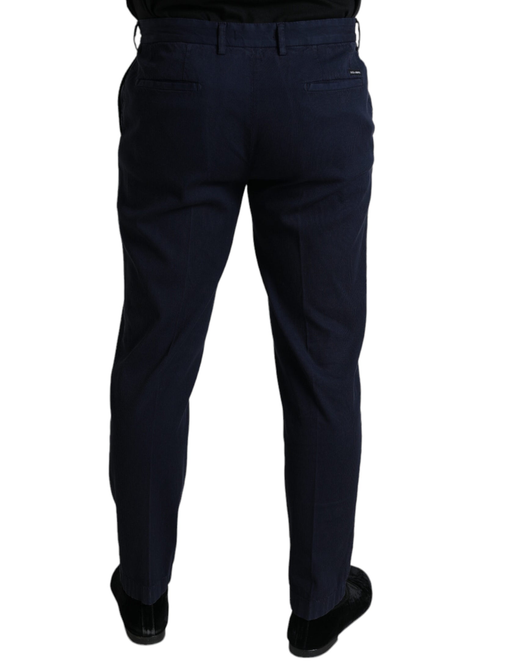 Elegante dunkelblaue Skinny-Anzughose