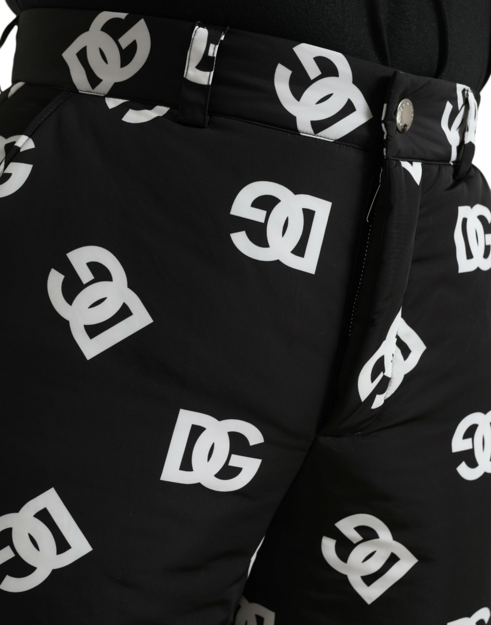 Elegante Hose mit weitem Bein und Signature-Print