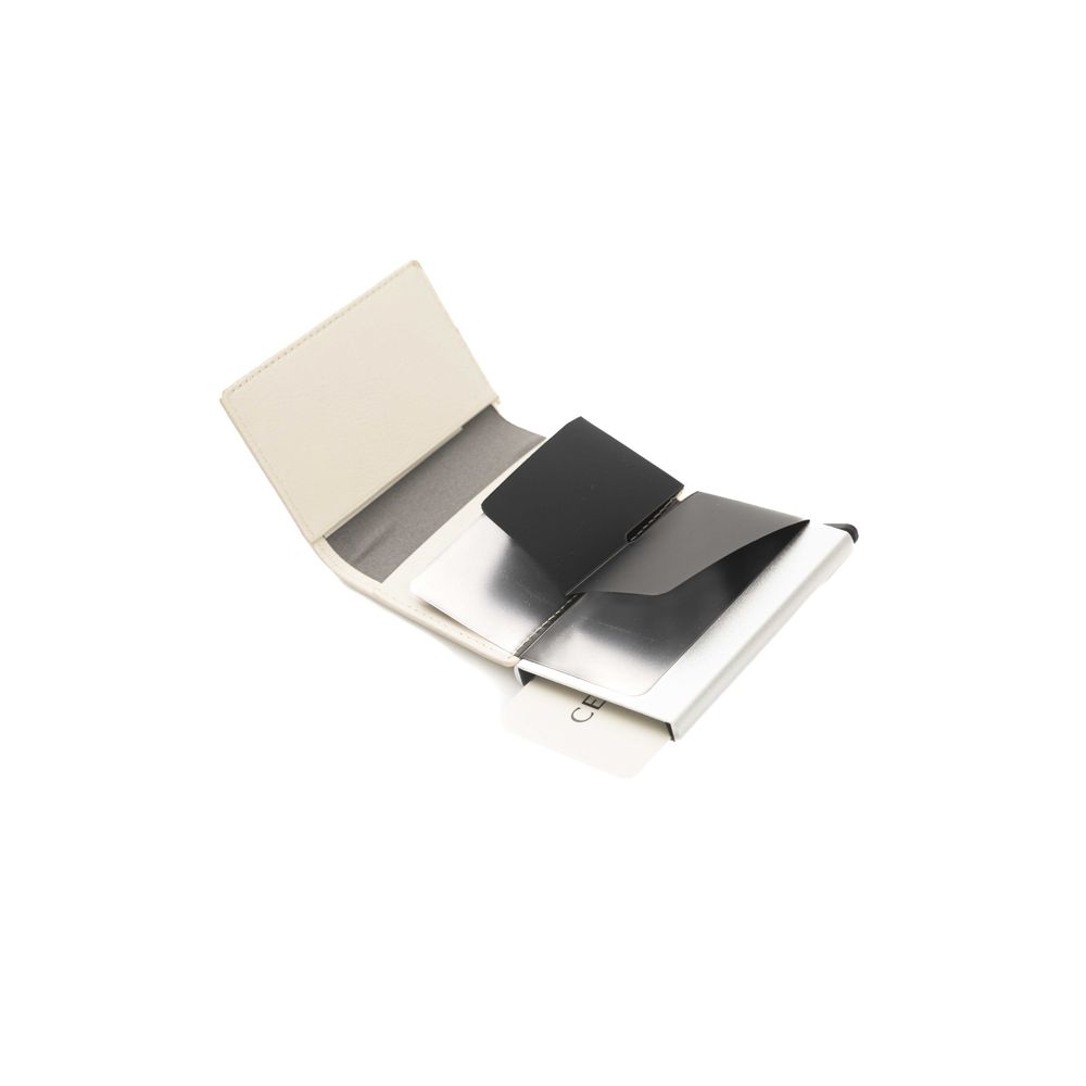 Beige Leder Herren Geldbörse
