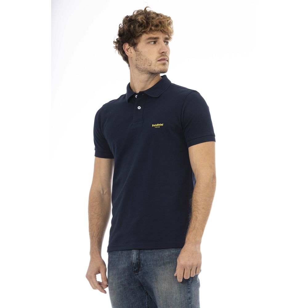 Blaues Poloshirt aus Baumwolle für Herren