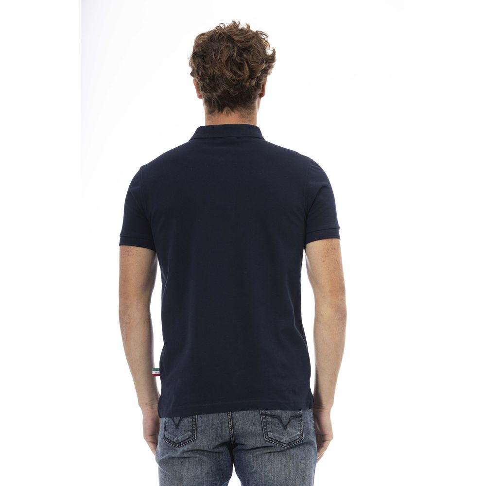 Blaues Poloshirt aus Baumwolle für Herren